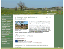 Tablet Screenshot of naturpark-nlh.de